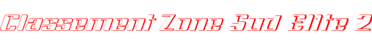 Classement Zone Sud Elite 2