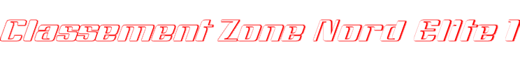 Classement Zone Nord Elite 1