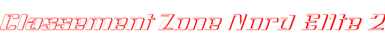Classement Zone Nord Elite 2